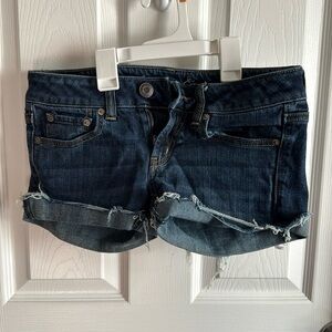 American Eagle favorite boyfriend jeans made into shorts. Size 0